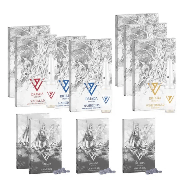 Opakowanie na suchą masę (INJEKT) SUSTANON + DECA + WINSTROL (8 tygodni) Driada Medical