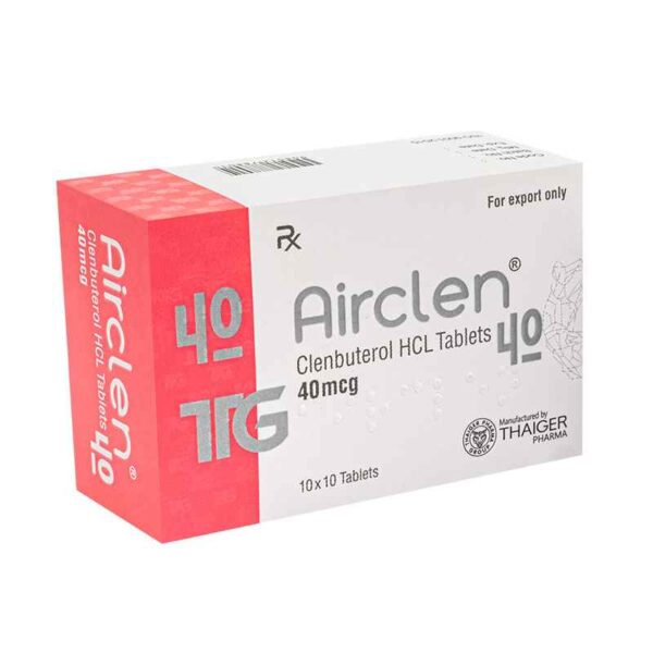 AIRCLEN 40 MCG (CLENBUTEROL) 100 TABEK THAIGER PHARMA