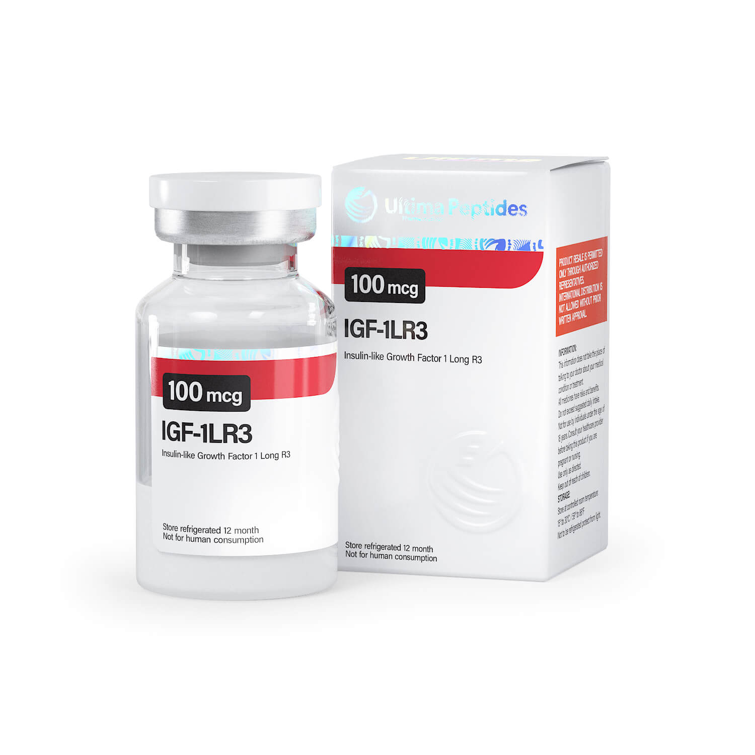Ultima-IGF-1 LR3 0.1mg - 1 vial x 100 mcg - UltimaPeptides USA