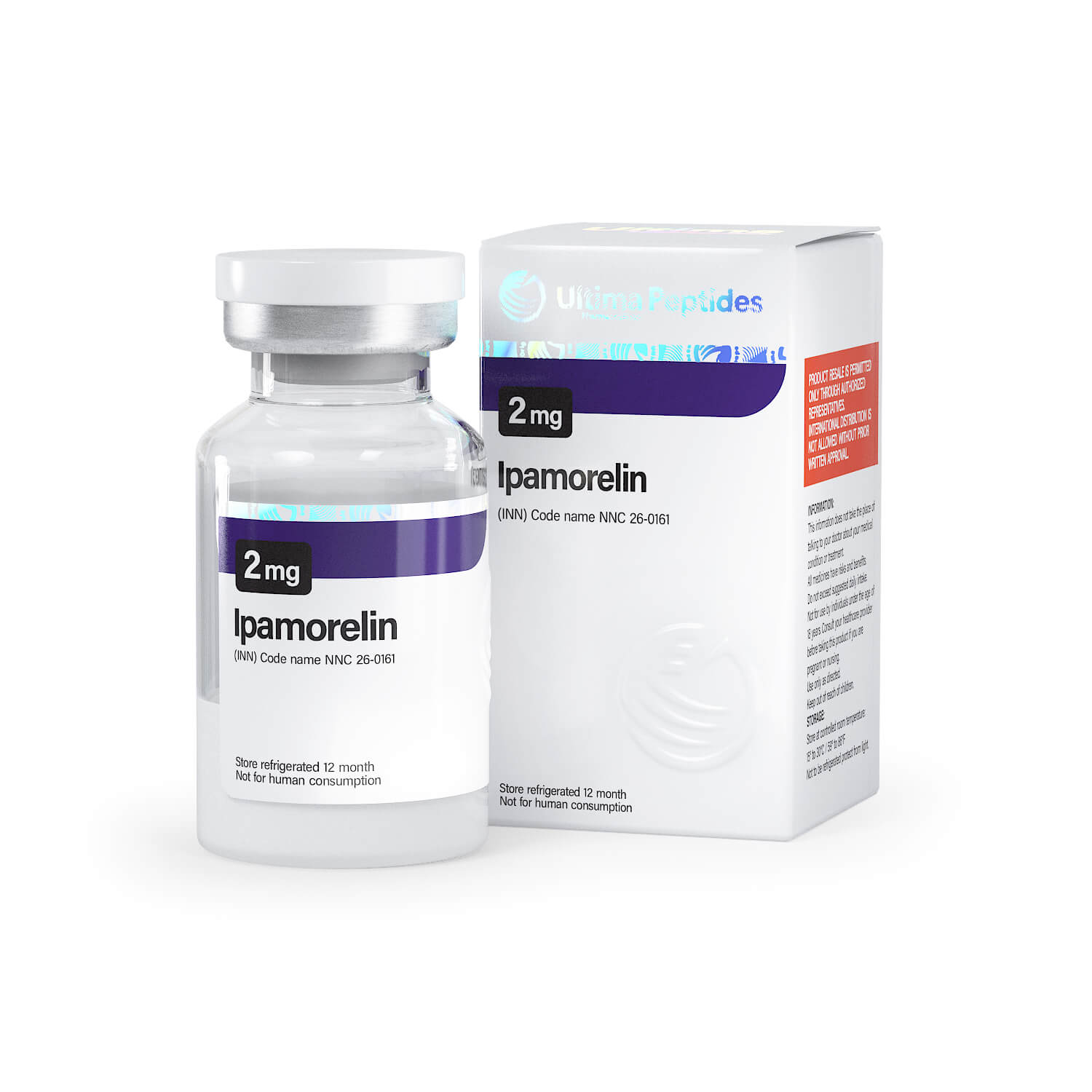 Ultima-Ipamorelin 2mg - 1 fiolka x 2 mg - UltimaPeptides USA