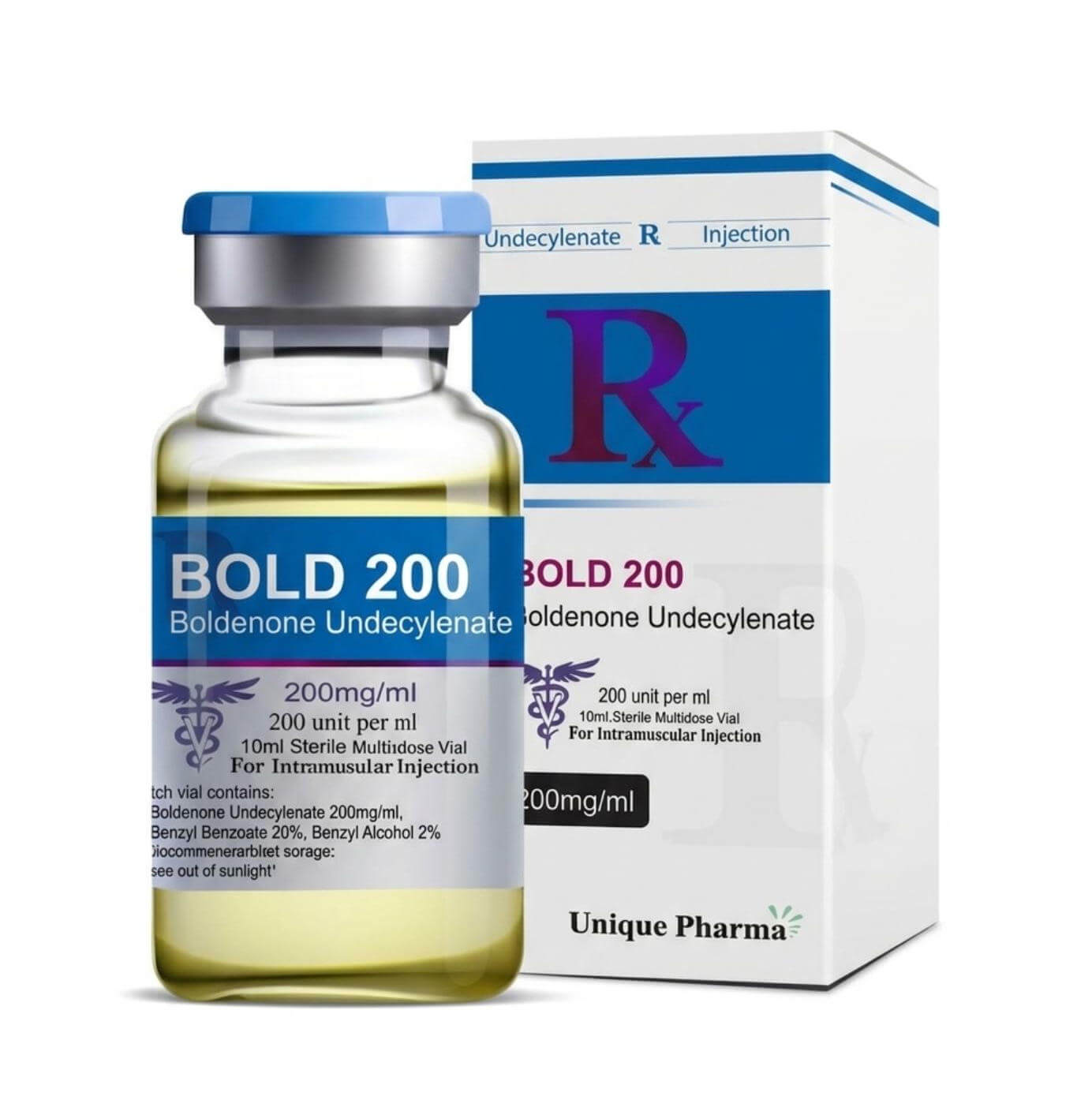 BOLD 200 - Undecylenian boldenonu (200 mg/ml 10 ml) - UNIQUE-PHARMA