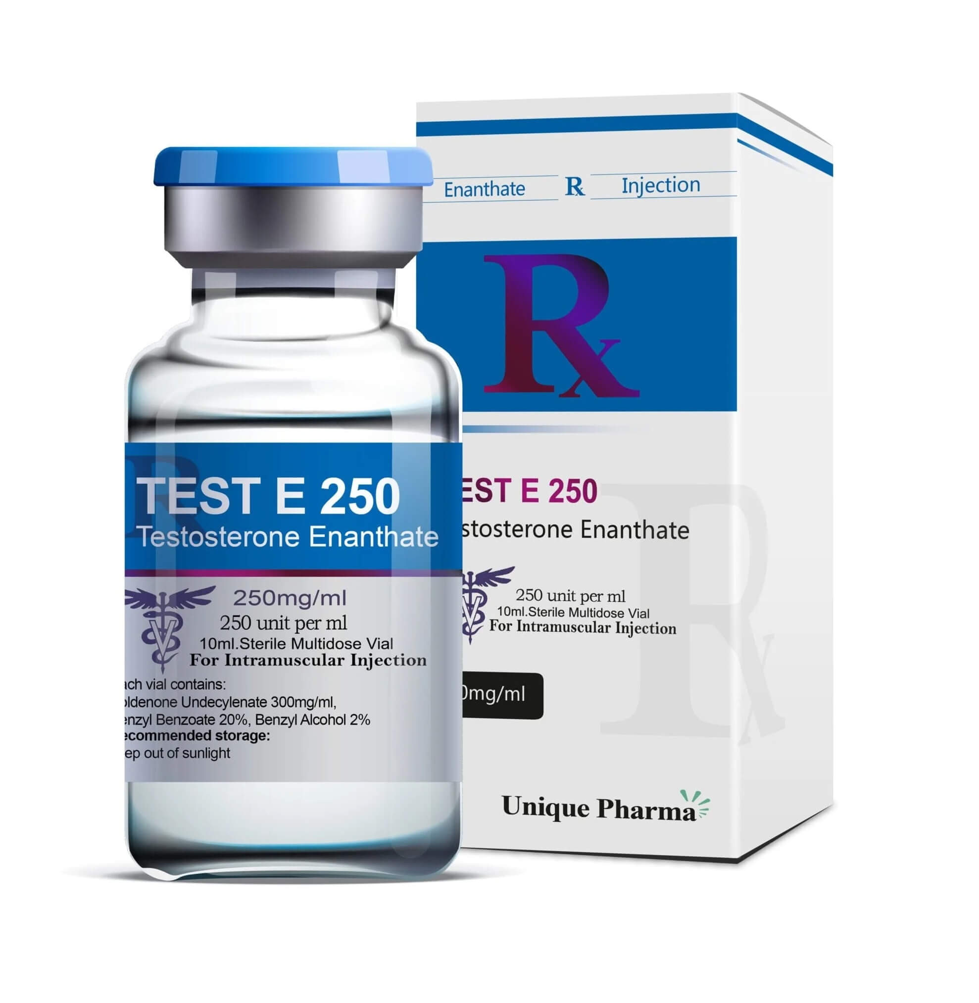 Test E 250 - Enantan testosteronu (250 mg/ml 10 ml) - UNIQUE-PHARMA