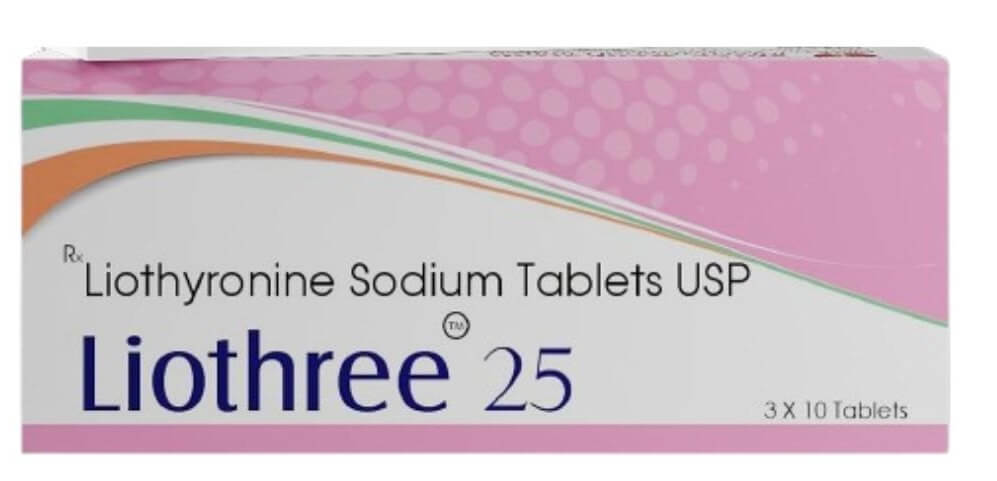 LIOTHREE - Liotyronina sodu 25mcg (30 tabletek) - Shree Venkatesh