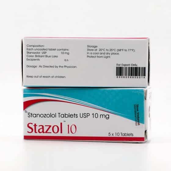 STAZOLE TAB - Stanozolol 10 mg (50 tabletek) - Shree Venkatesh
