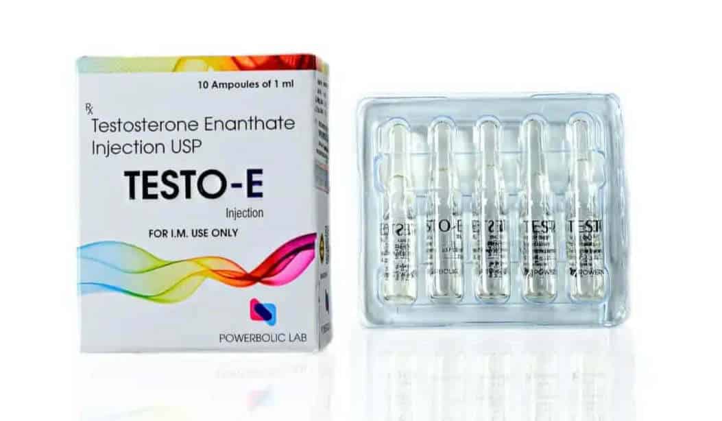 TESTO E AMP - Testosteron Enanthate USP 250 mg 10 amperów - POWERBOLIC