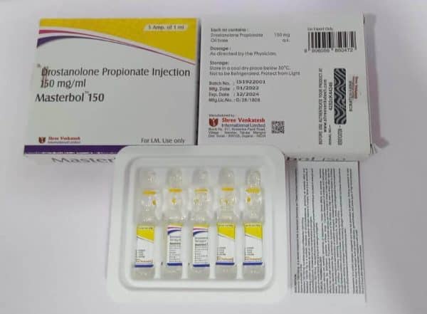 MASTERBOL 150 - Propionian drostanolonu 150 mg/ml (5 amperów x 1 ml) - Shree Venkatesh